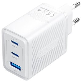 Vention Cargador de pared GaN 65W con 2x USB Tipo C y 1x USB Ferw0-EU